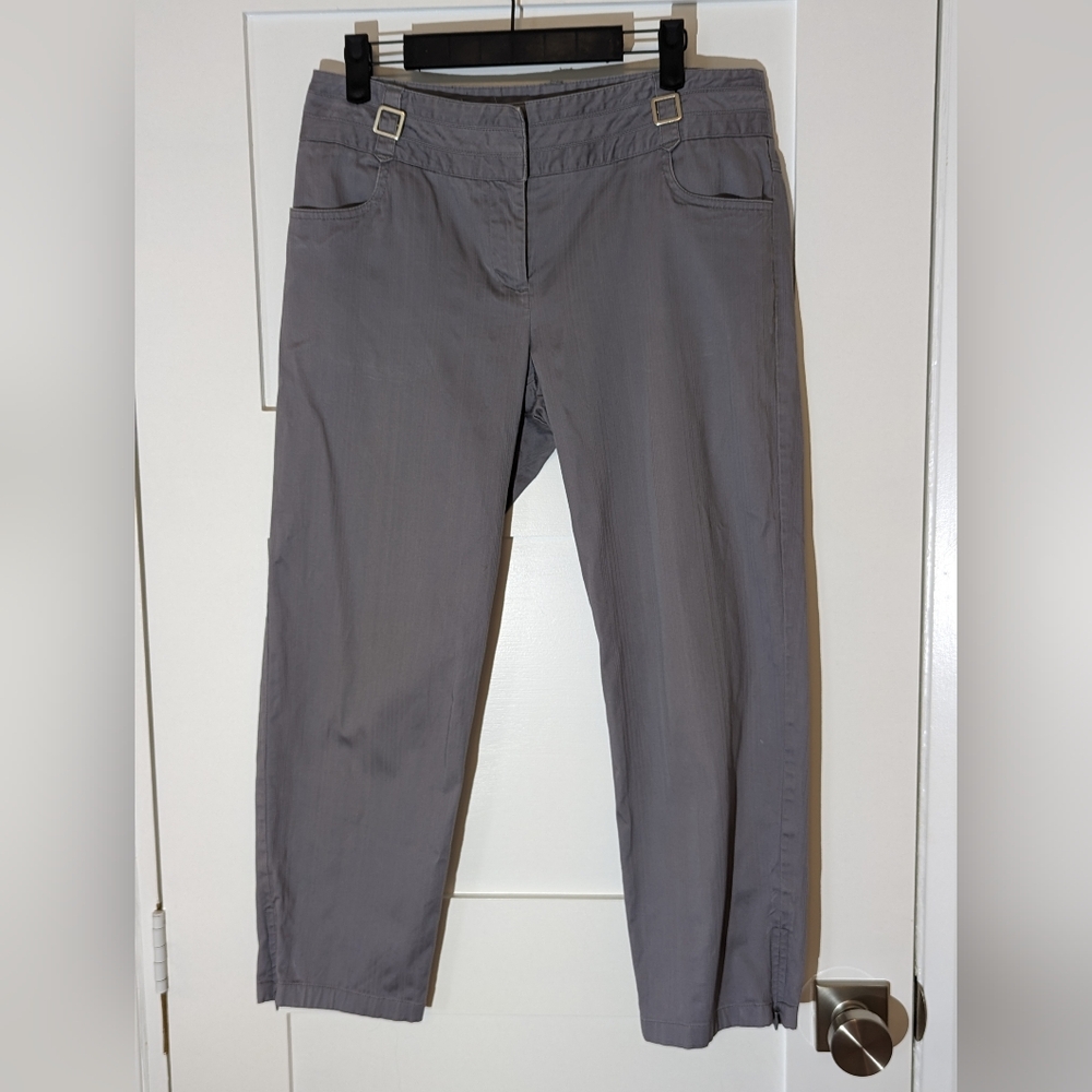 Tribal Womans Grey Capris Size 8